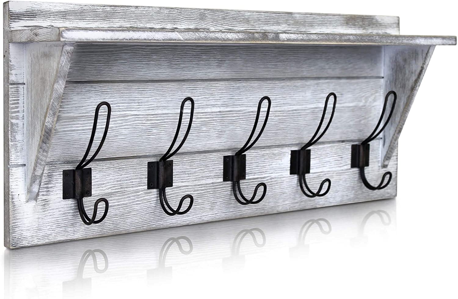 Wall Mounted Coat Rack With Shelf-Toppalletfly