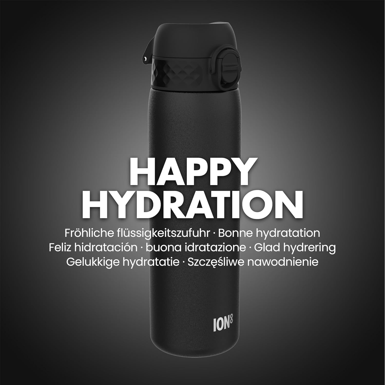 Water Bottle, 600 ml/20 oz, Leak Proof, Easy to Open, Secure Lock, Dishwasher Safe-Toppalletfly