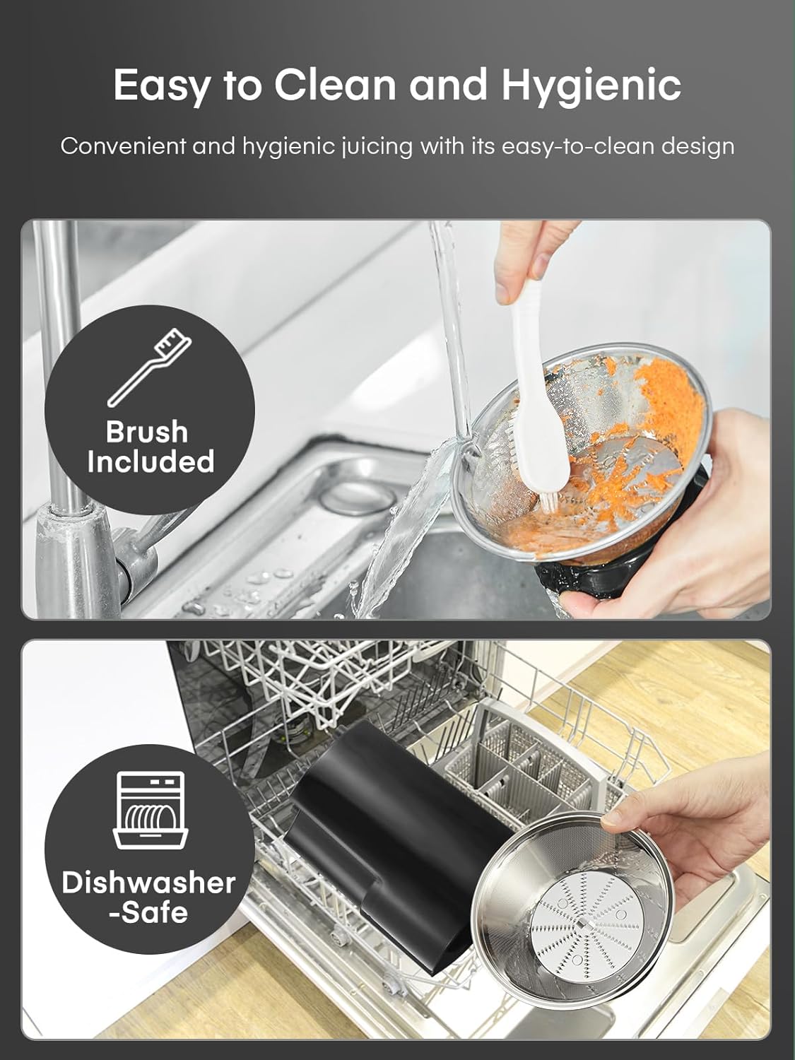 Wide Mouth Juicer Extractor, for Vegetable and Fruit with 3-Speed Setting, 400W Motor, Easy to Clean-Toppalletfly