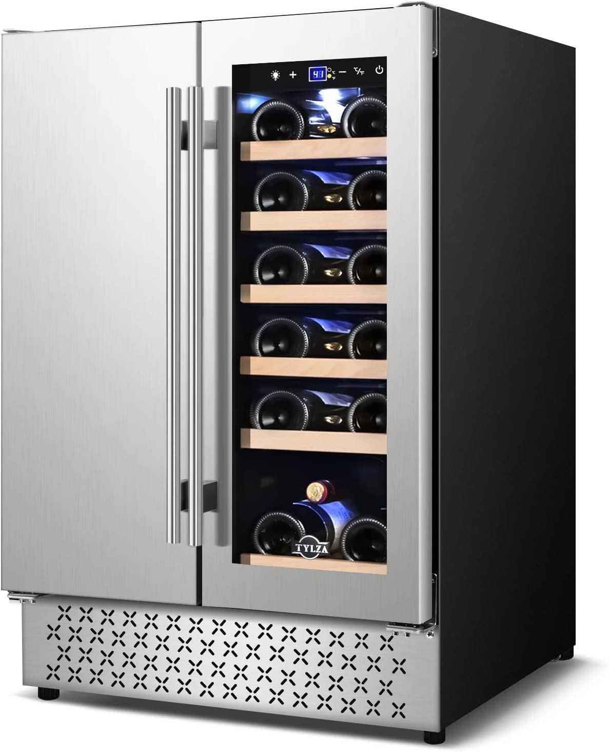 Wine and Beverage Refrigerators, Stainless Steel Quick Quiet Energy Saving Cooling System-Toppalletfly