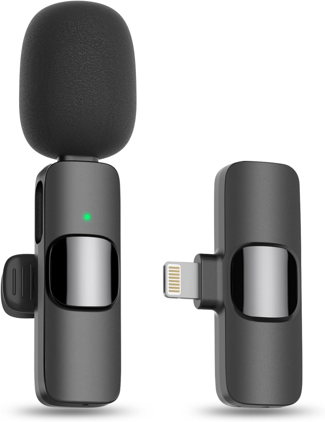 Wireless Microphone for iPhone & iPad – Omnidirectional Mic for Interviews, Podcasts, & Vlogs-Toppalletfly