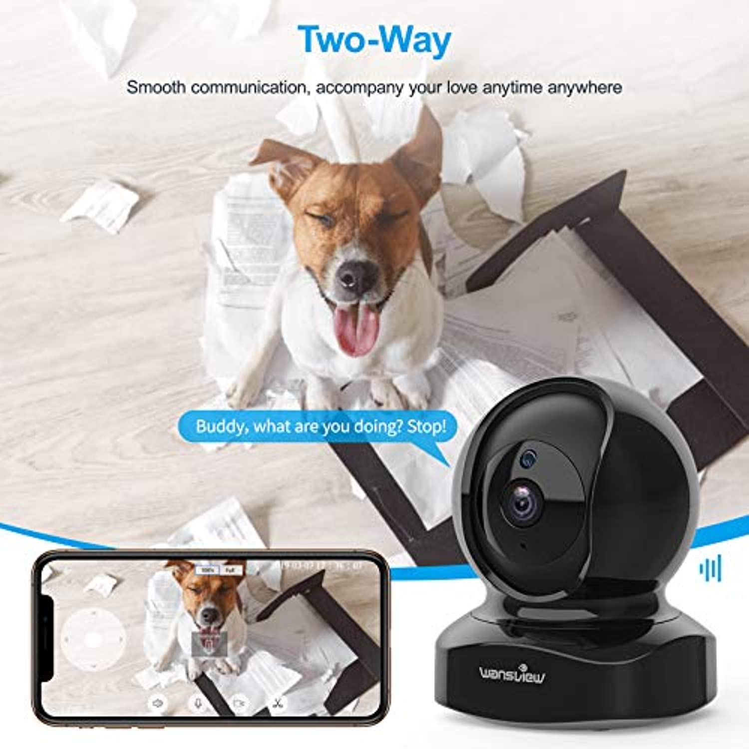 Wireless Security Camera, IP 1080P HD-Toppalletfly