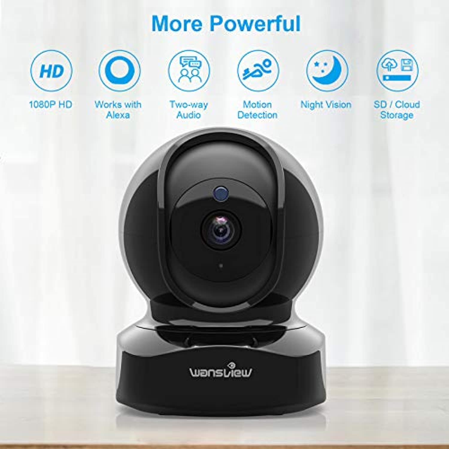 Wireless Security Camera, IP 1080P HD-Toppalletfly