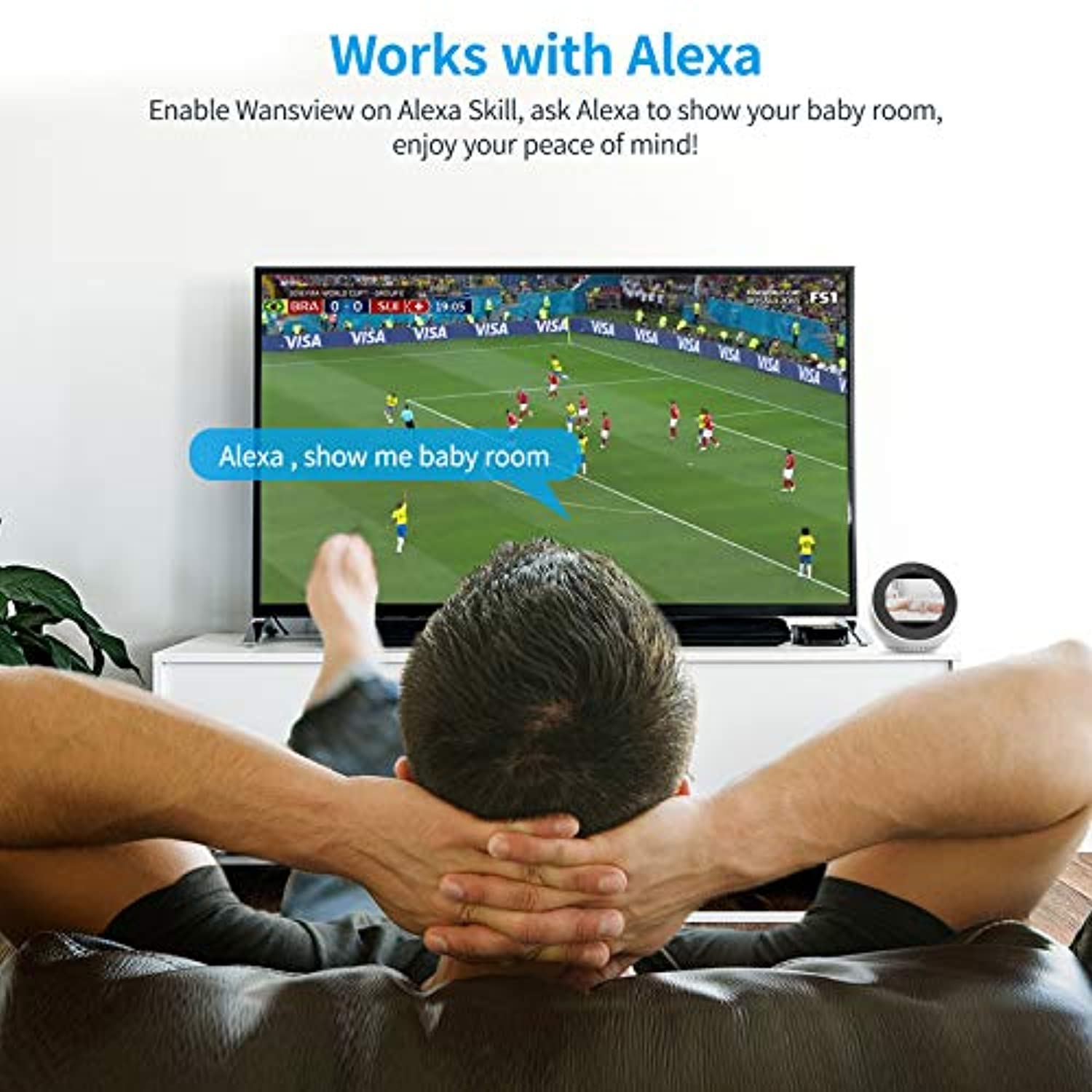 Wireless Security Camera, IP 1080P HD-Toppalletfly