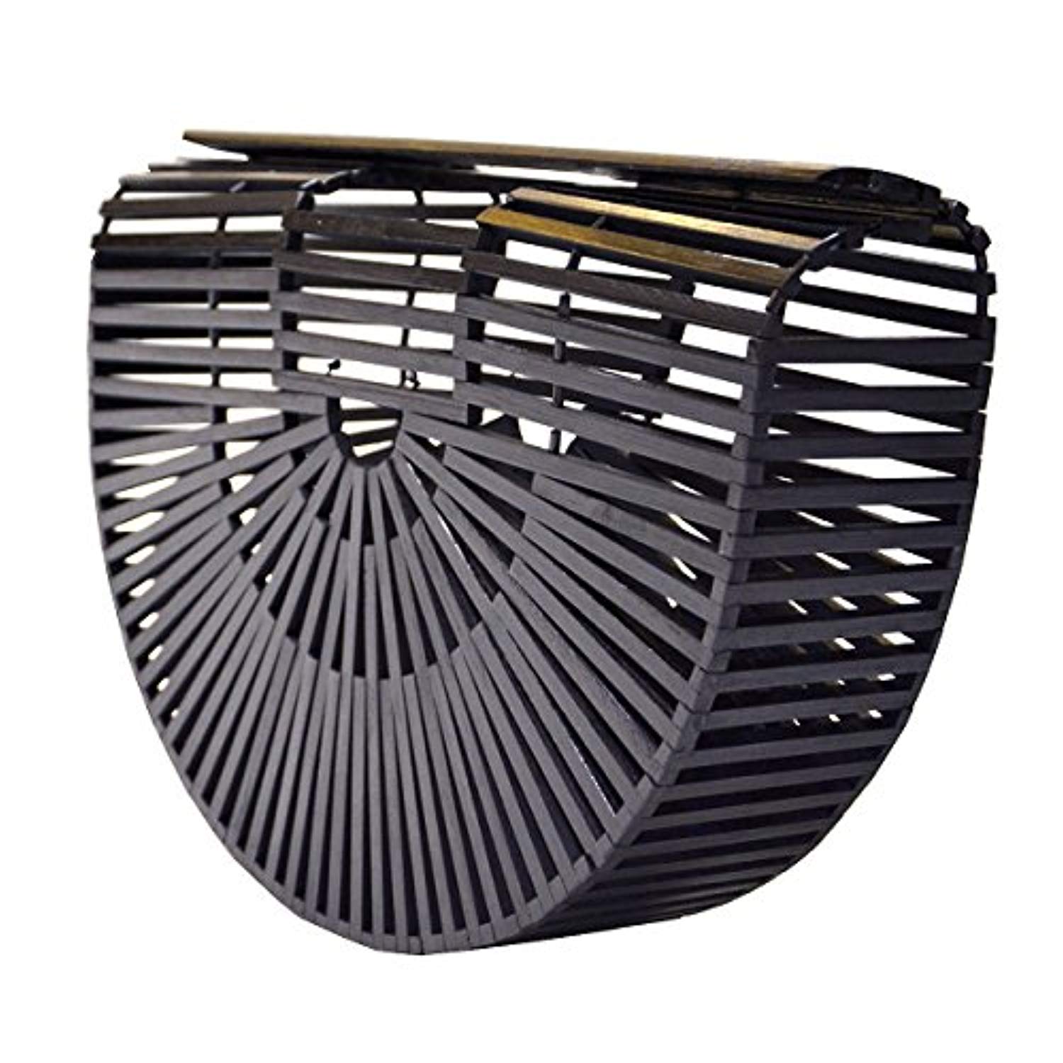 Womens Bamboo Handbag Handmade Large Tote Beach Bag-Toppalletfly