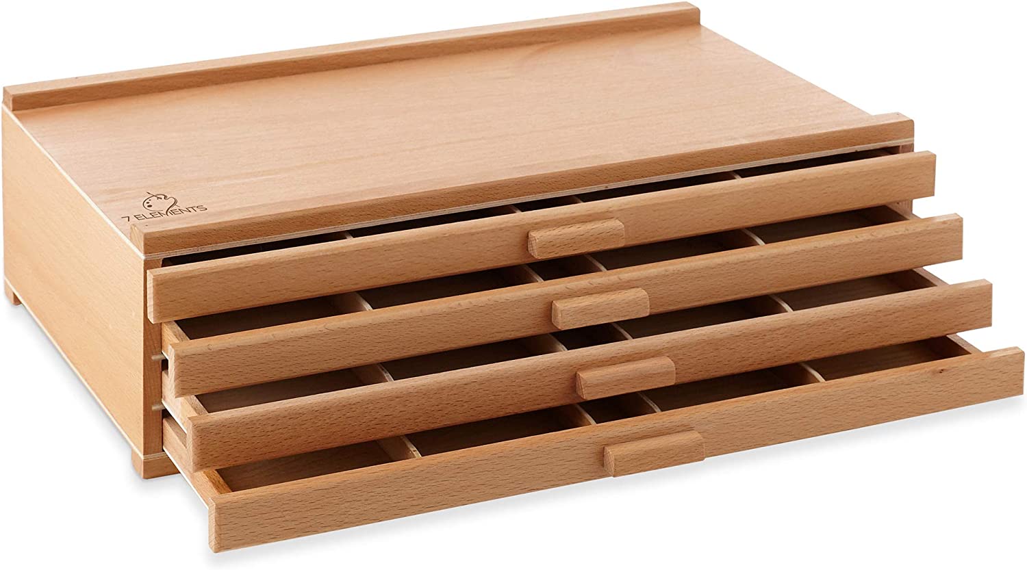Wooden Drawer, Artist Storage Supply Box for Pastels, Pencils, Pens, Markers, Brushes and Tools-Toppalletfly