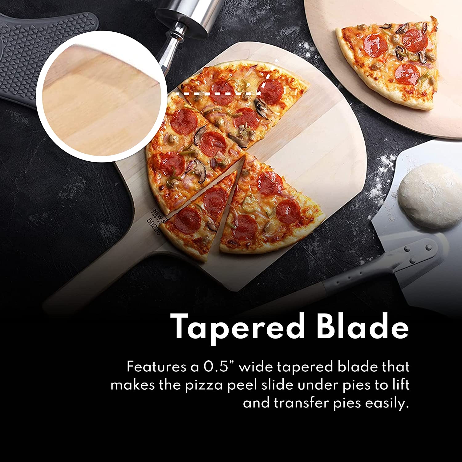 Wooden Pizza Peel-Toppalletfly
