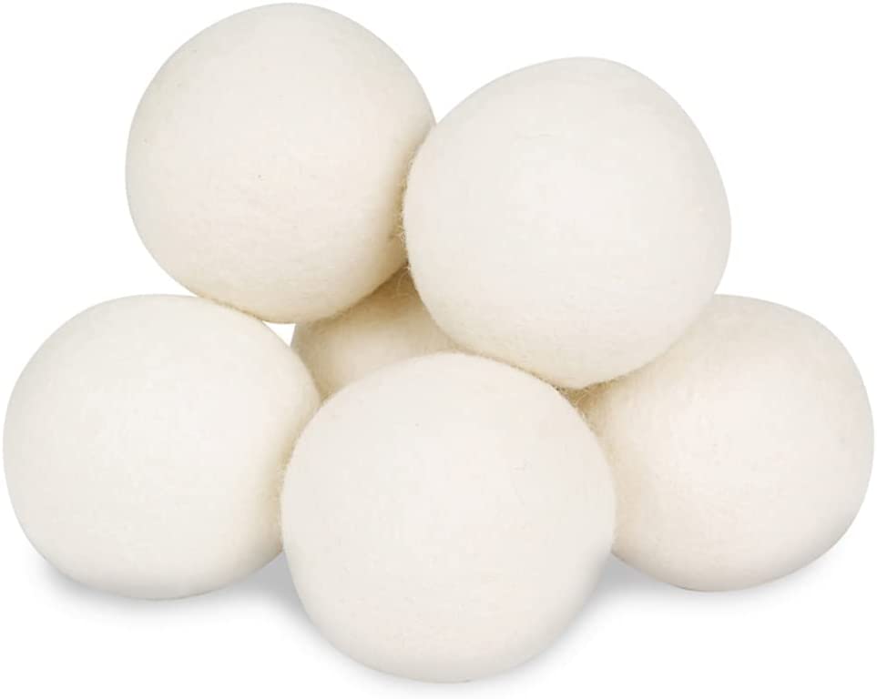 Wool Dryer Balls, 6 Pack XL, Natural Fabric Softener, Award-Winning, Replaces Dryer Sheets, Reusable-Toppalletfly