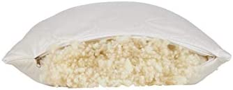 Wool Pillow, Ideal for Sleeping and Avoiding Neck Pain, Hypoallergenic, Natural Adjustable Washable-Toppalletfly