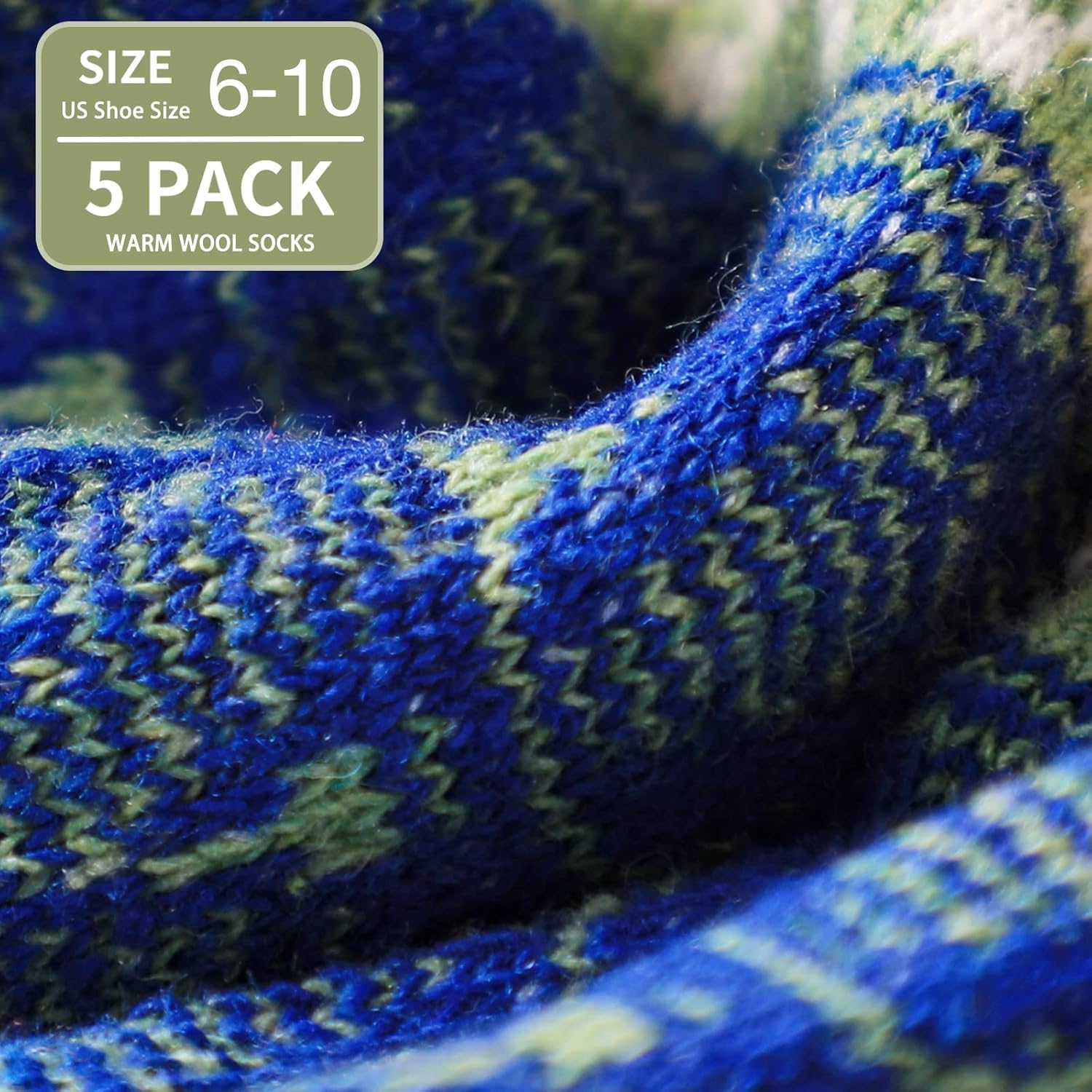 Wool Socks – Cozy, Warm, Thick Knit Socks for Women & Men, 2 Sets-Toppalletfly