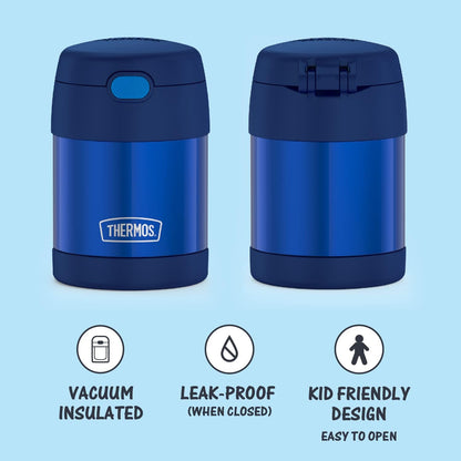 10 Ounce Stainless Steel Vacuum Insulated Kids Food Jar with Folding Spoon-Toppalletfly