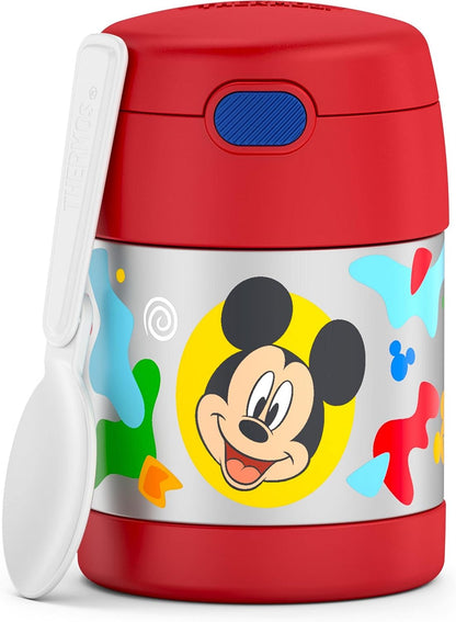 10 Ounce Stainless Steel Vacuum Insulated Kids Food Jar with Folding Spoon-Toppalletfly