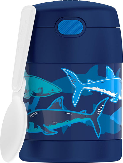 10 Ounce Stainless Steel Vacuum Insulated Kids Food Jar with Folding Spoon-Toppalletfly