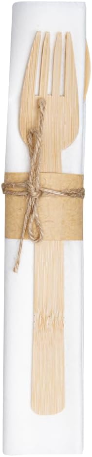 100 Eco-Friendly Wooden Cutlery Sets 6.75 Inch-Toppalletfly