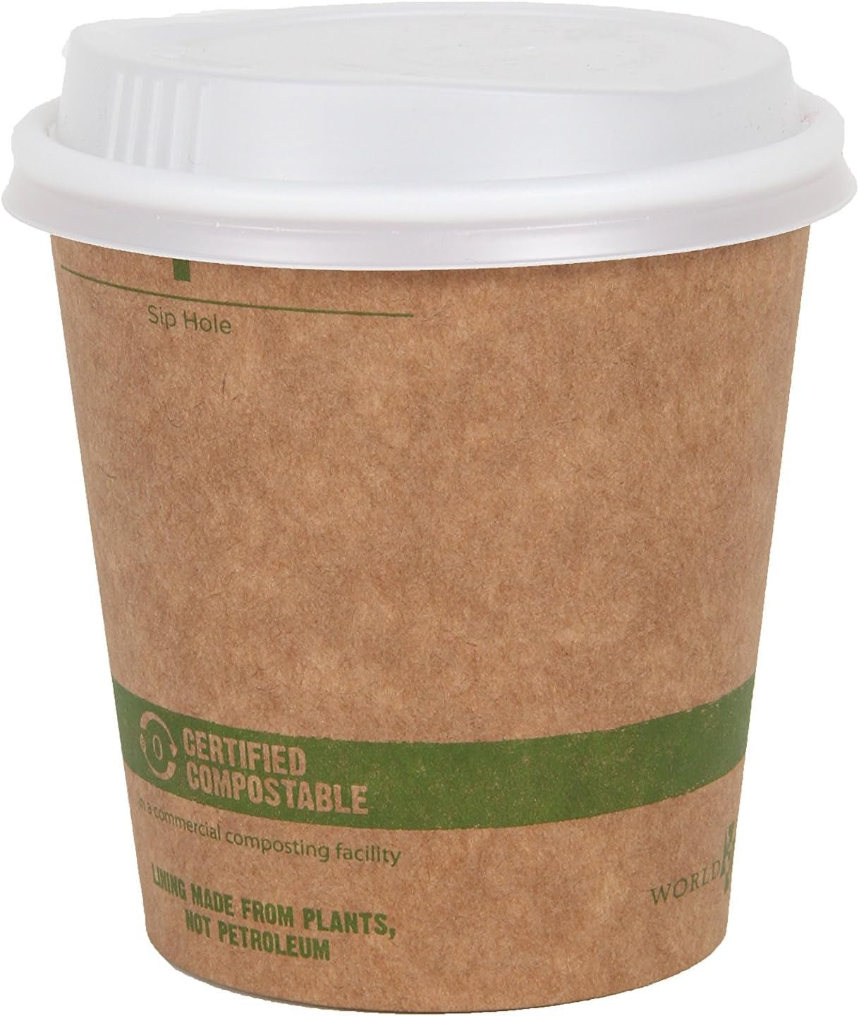 12 Ounce Kraft Coffee Hot Cup and Lid Combo, 50 Pack-Toppalletfly