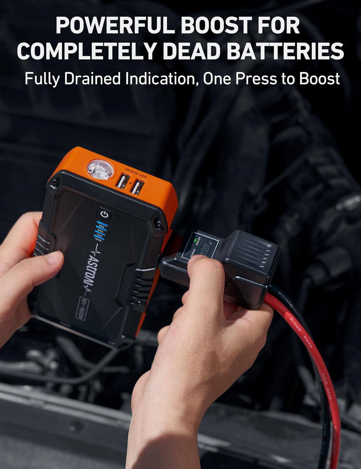 1500A Car Battery Jump Starter for Gas & Diesel Engines with Flashlight-Toppalletfly