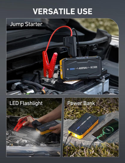 1500A Car Battery Jump Starter for Gas & Diesel Engines with Flashlight-Toppalletfly