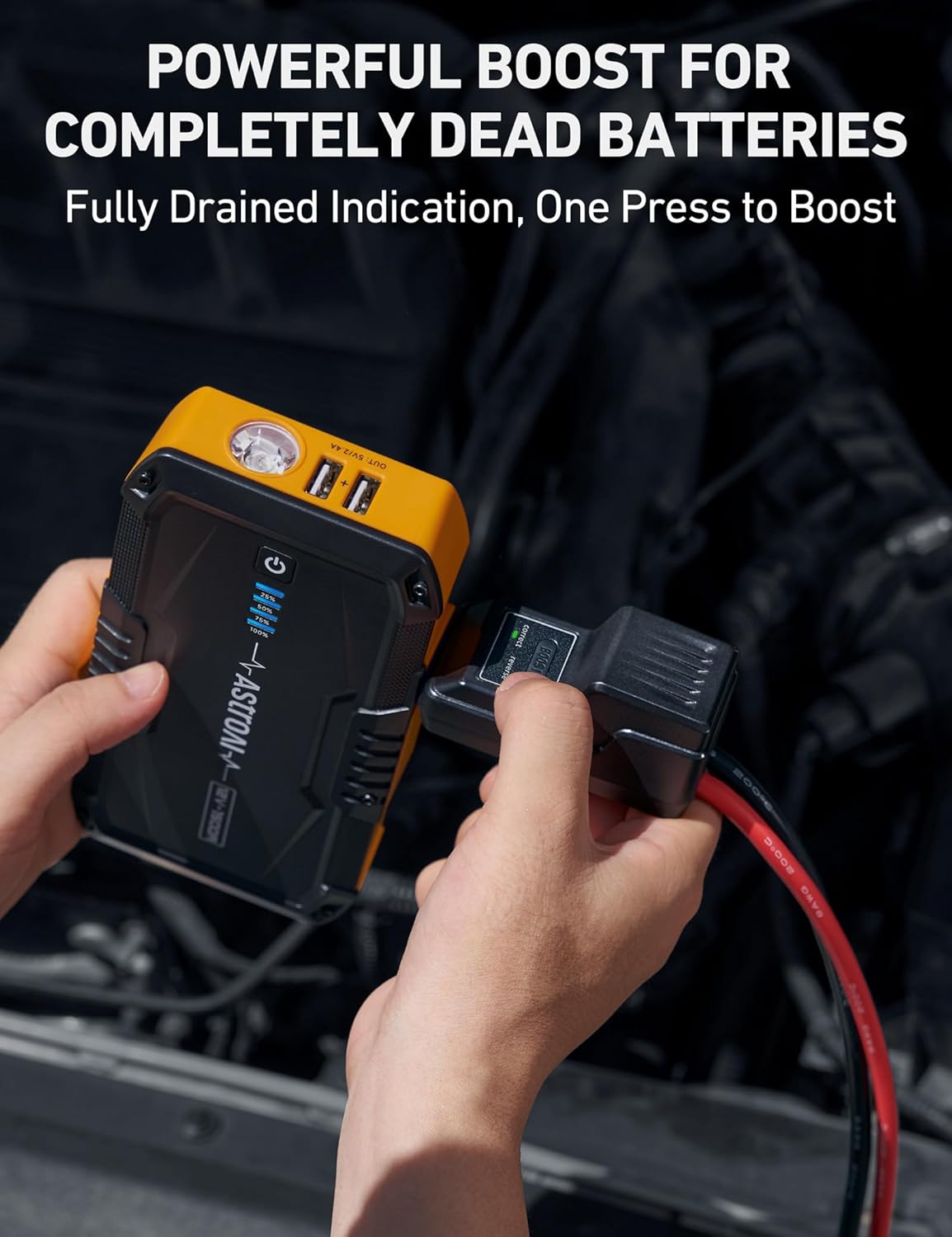 1500A Car Battery Jump Starter for Gas & Diesel Engines with Flashlight-Toppalletfly