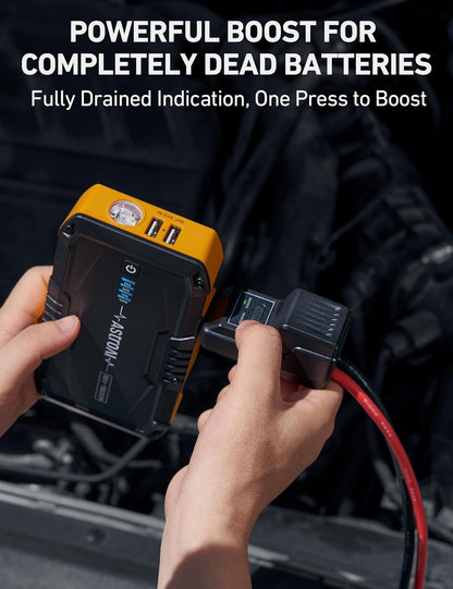 1500A Car Battery Jump Starter for Gas & Diesel Engines with Flashlight-Toppalletfly