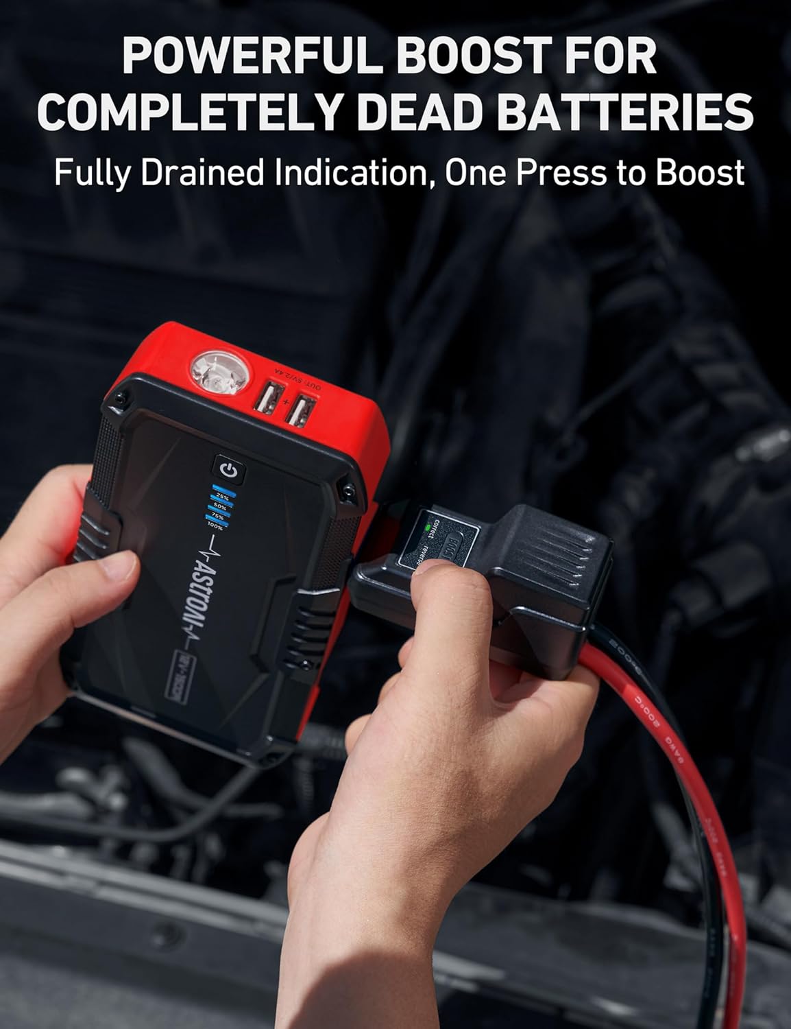 1500A Car Battery Jump Starter for Gas & Diesel Engines with Flashlight-Toppalletfly