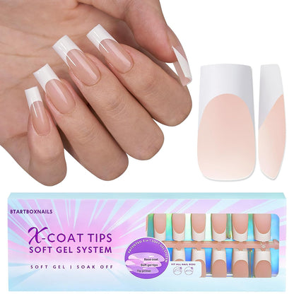 150Pcs French Tip Press on Nails - Acrylic Nail Kit Set-Toppalletfly