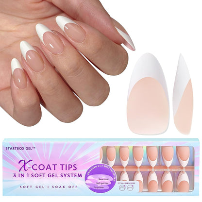 150Pcs French Tip Press on Nails - Acrylic Nail Kit Set-Toppalletfly