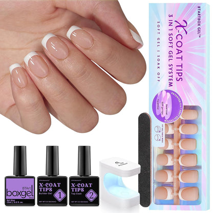 150Pcs French Tip Press on Nails - Acrylic Nail Kit Set-Toppalletfly