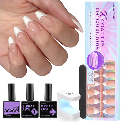 150Pcs French Tip Press on Nails - Acrylic Nail Kit Set-Toppalletfly