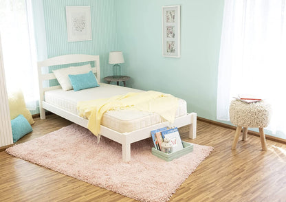 2-in-1 Organic Kids Mattress, Natural Mattress with Quilted Top and Waterproof Layer, Non-Toxic-Toppalletfly