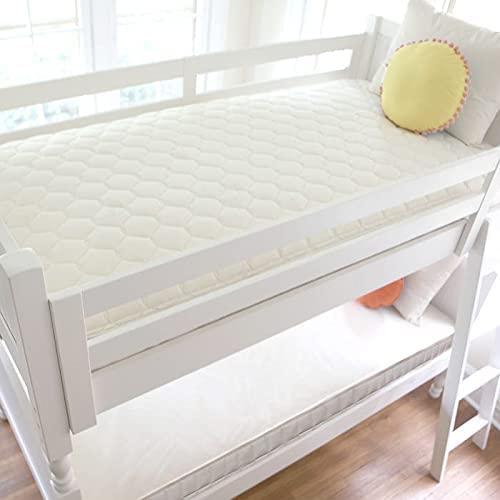2-in-1 Organic Kids Mattress, Natural Mattress with Quilted Top and Waterproof Layer, Non-Toxic-Toppalletfly