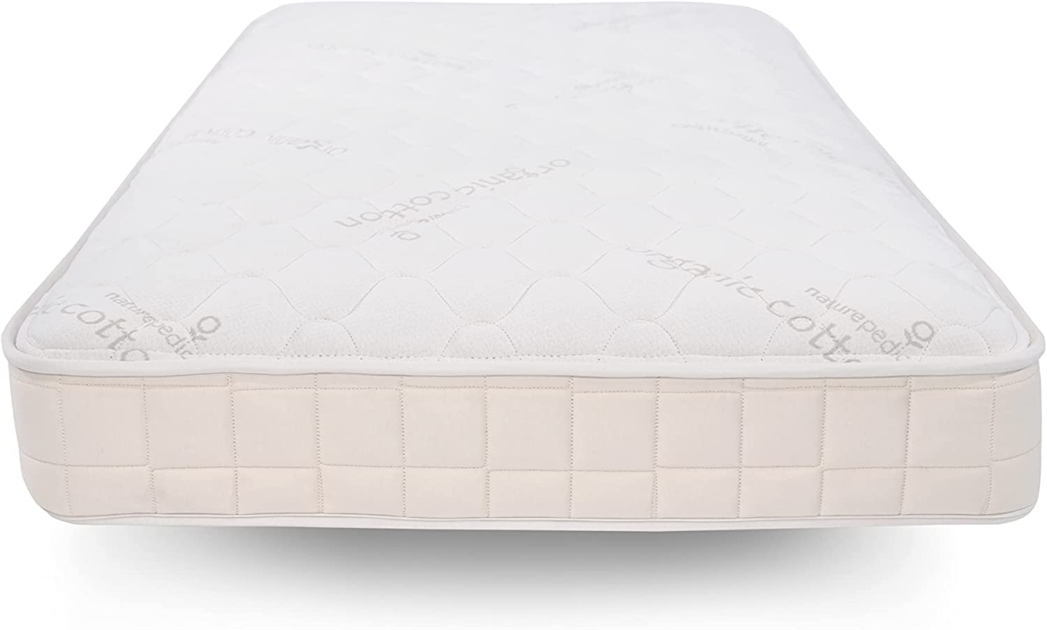 2 - in - 1 Organic Kids Mattress, Natural Mattress with Quilted Top and Waterproof Layer, Non - Toxic - Toppalletfly