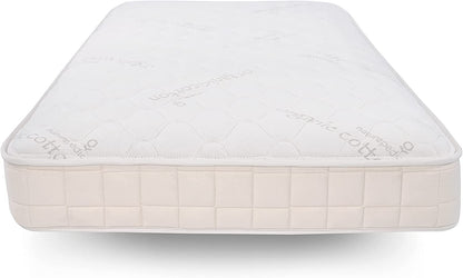 2-in-1 Organic Kids Mattress, Natural Mattress with Quilted Top and Waterproof Layer, Non-Toxic-Toppalletfly