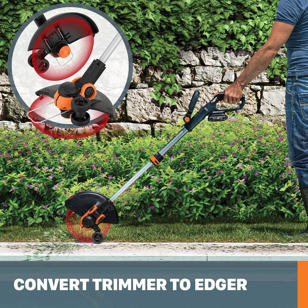 20V 12 Inch Cordless String Trimmer & Edger with Battery & Charger - Toppalletfly