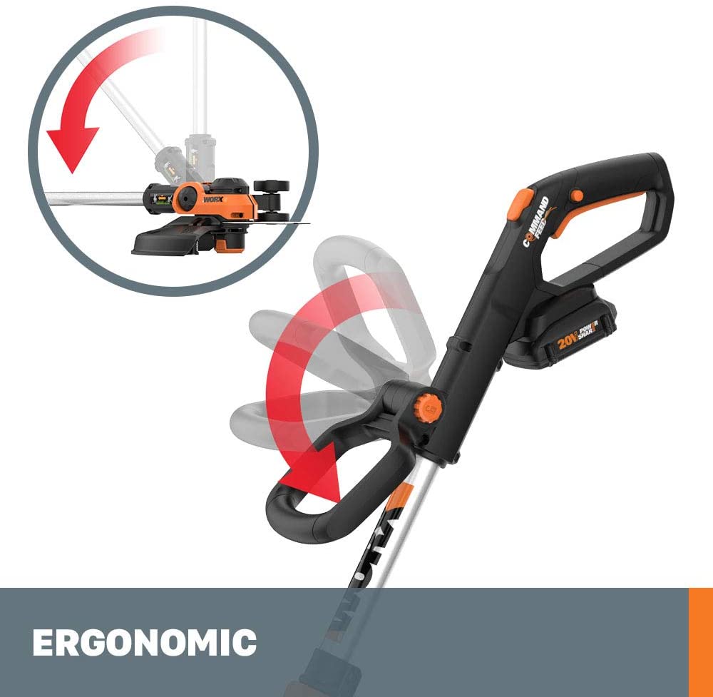 20V 12 Inch Cordless String Trimmer & Edger with Battery & Charger - Toppalletfly