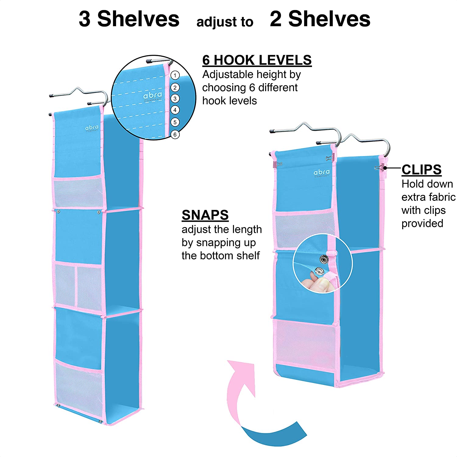 3 Shelf Adjustable Hanging Locker - Toppalletfly