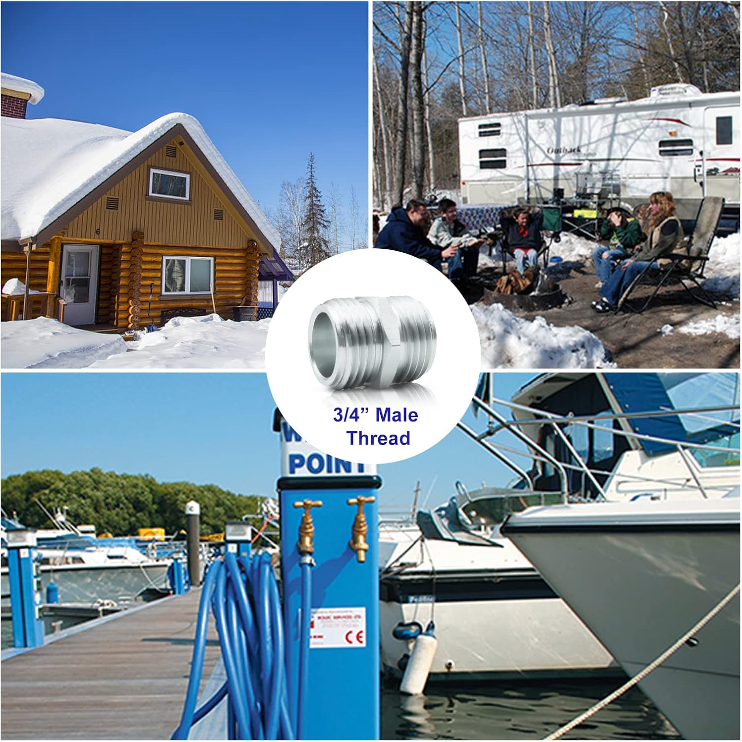 30FT Heated Water Hose for RV - Smart Thermostat, Upgraded for Winter Use to - 45℉-Toppalletfly