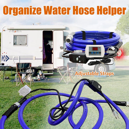 30FT Heated Water Hose for RV - Smart Thermostat, Upgraded for Winter Use to - 45℉-Toppalletfly