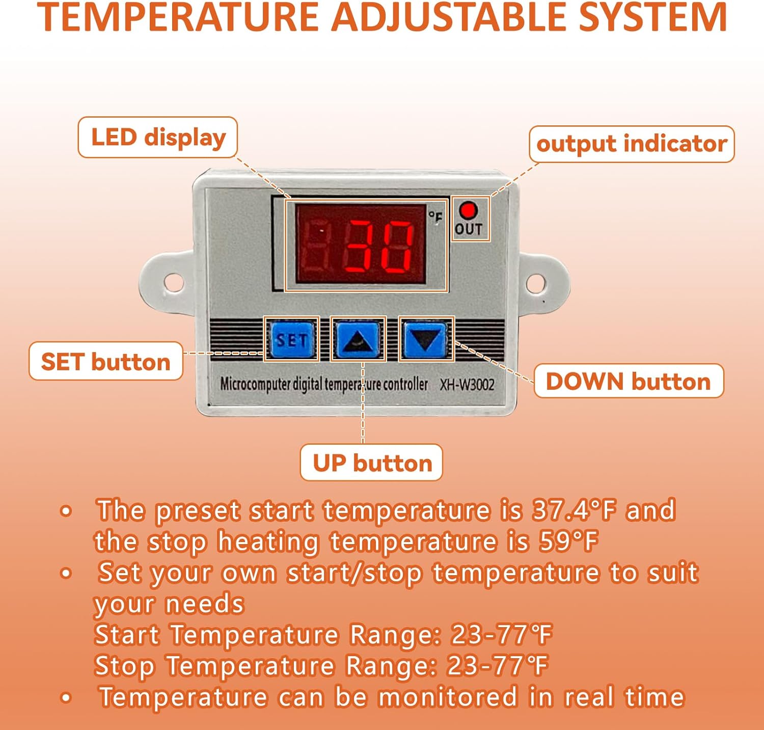 30FT Heated Water Hose for RV - Smart Thermostat, Upgraded for Winter Use to - 45℉-Toppalletfly