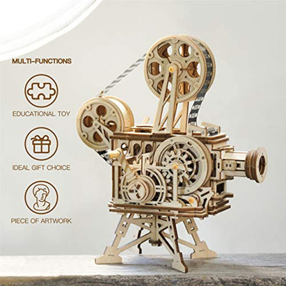 3D Wooden Puzzle Mechanical Model Kits for Adults DIY Craft Kits Vitascope-Toppalletfly