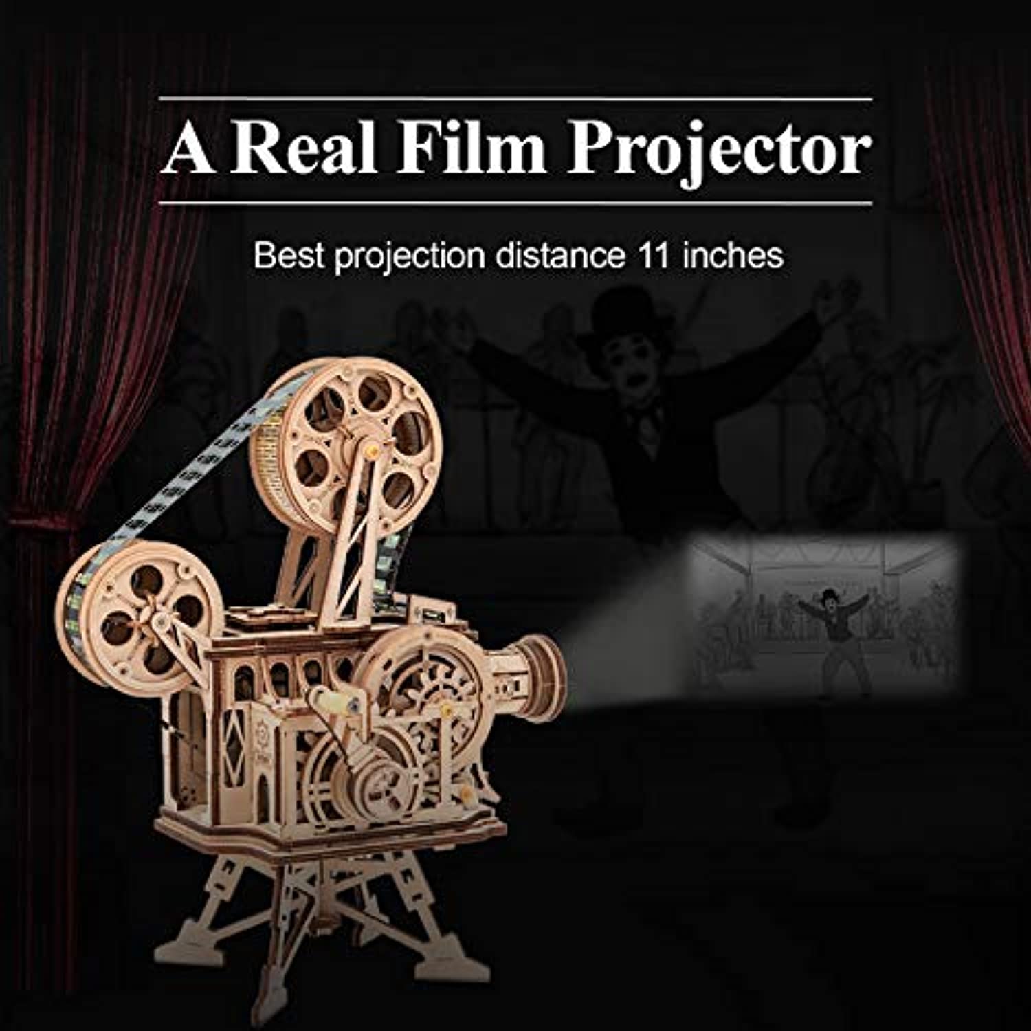 3D Wooden Puzzle Mechanical Model Kits for Adults DIY Craft Kits Vitascope - Toppalletfly