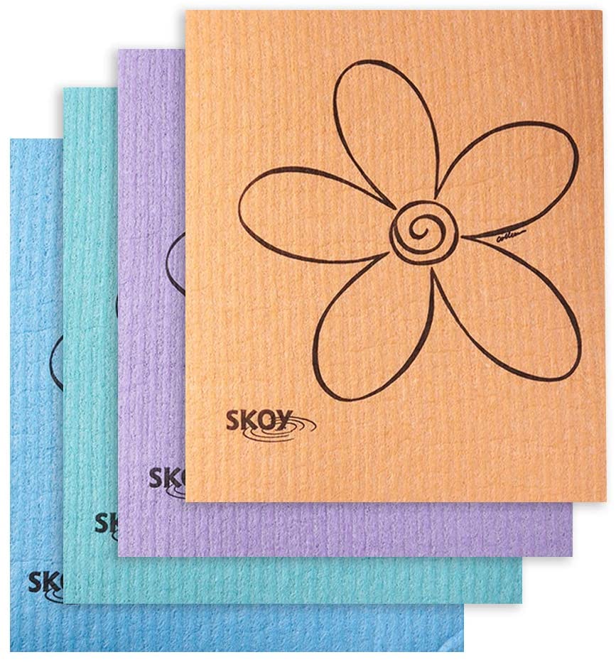 4 Pack Eco friendly Swedish Dishcloth - Assorted Colors-Toppalletfly