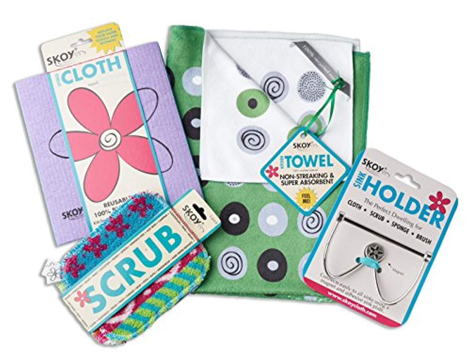 4 Pack Eco friendly Swedish Dishcloth - Assorted Colors-Toppalletfly