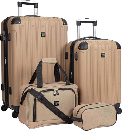 4-Piece Luggage Travel Set, Expandable-Toppalletfly