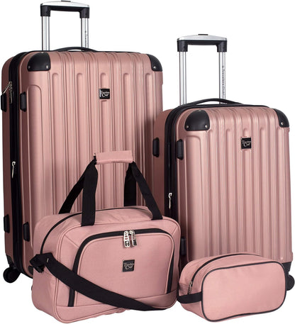 4-Piece Luggage Travel Set, Expandable-Toppalletfly