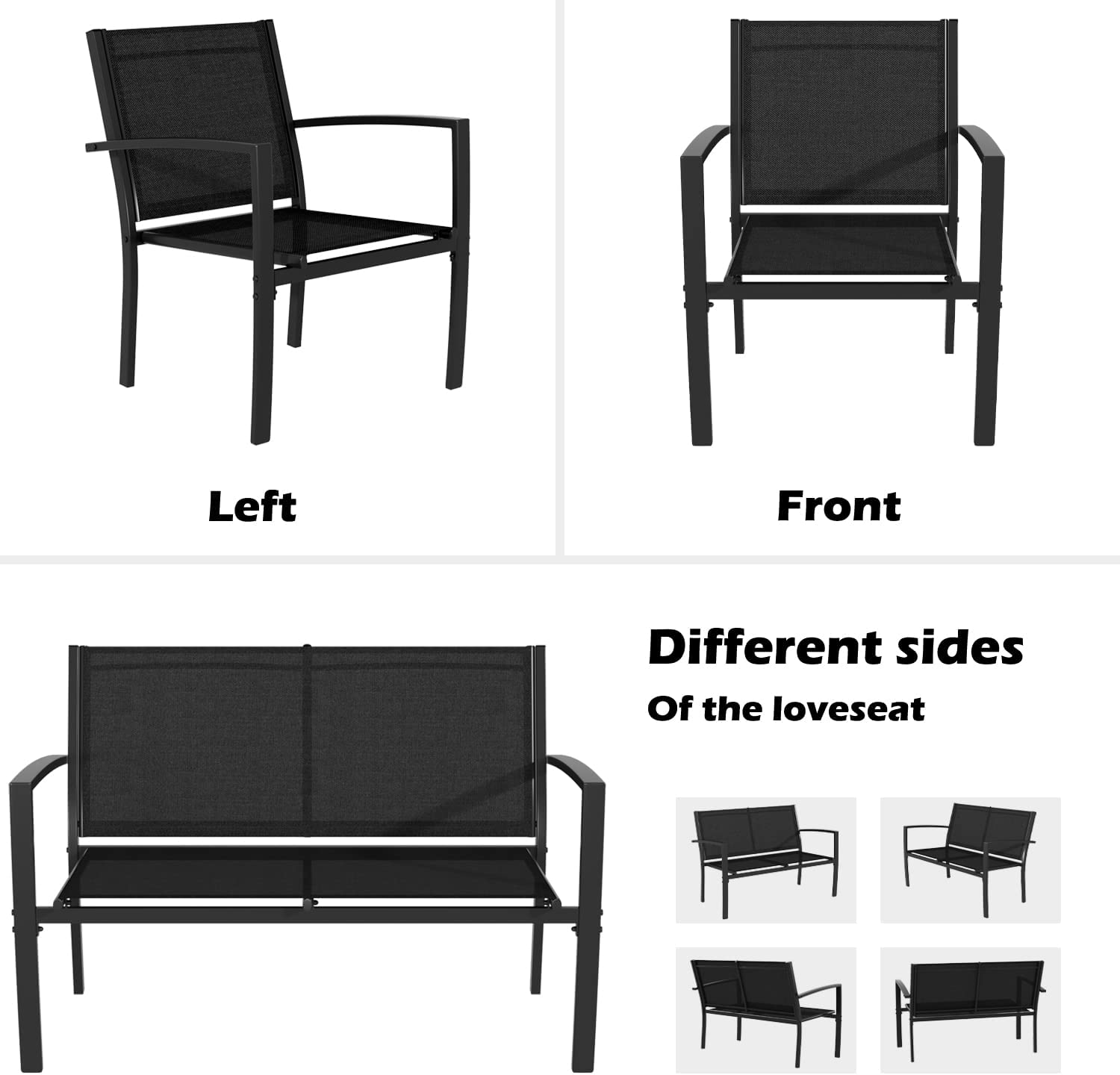4 Pieces Patio Furniture Set-Toppalletfly