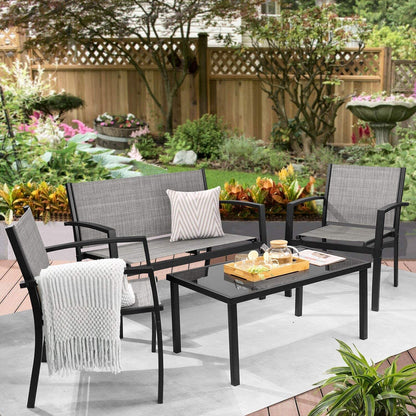 4 Pieces Patio Furniture Set-Toppalletfly