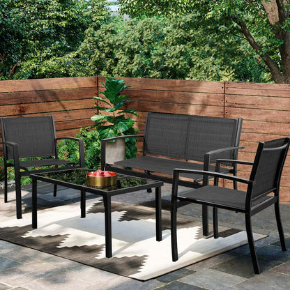 4 Pieces Patio Furniture Set-Toppalletfly