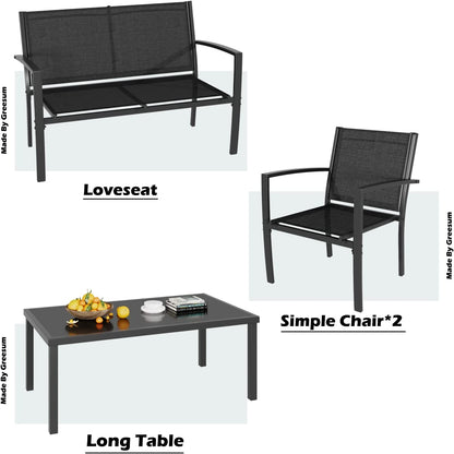 4 Pieces Patio Furniture Set-Toppalletfly