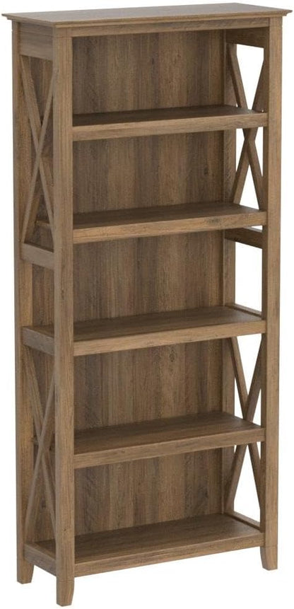 5 Shelf 66 Inch Bookcase Set-Toppalletfly
