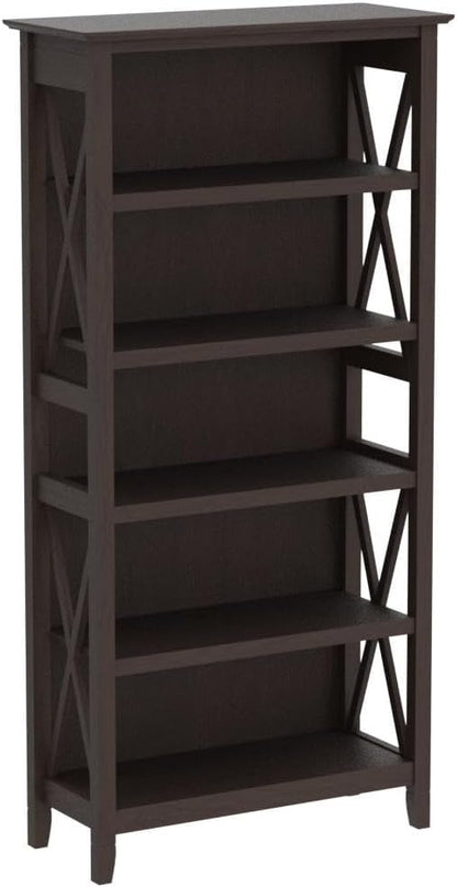 5 Shelf 66 Inch Bookcase Set-Toppalletfly